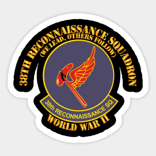 38th Reconnaissance Squadron - WWII Sticker